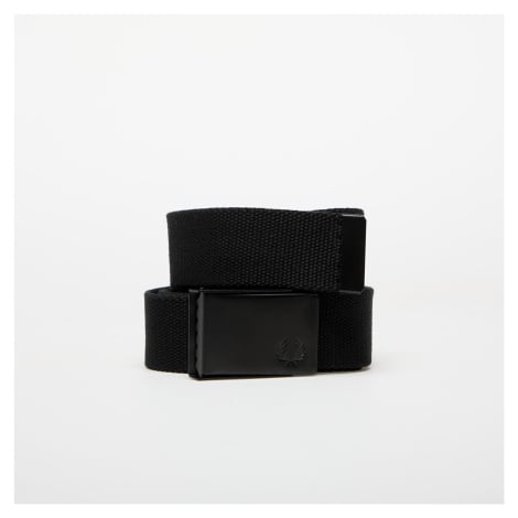 FRED PERRY Webbing Branded Belt Black