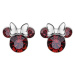 Disney Třpytivé stříbrné náušnice pecky Minnie Mouse ES00028SJANL.CS