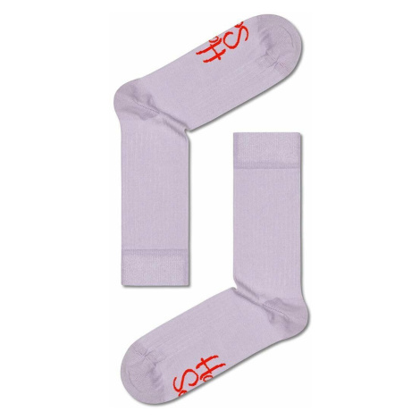 Ponožky Happy Socks fialová barva