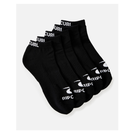 Ponožky Rip Curl BRAND ANKLE SOCK 5-PK Black