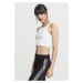 Dámské tílko // Urban classics Ladies Rib Cropped Top white