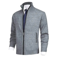 Pánský pletený cardigan na zip