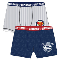 superman-licence Pánské boxerky - Superman 5333378, proužek / tmavě modrá Barva: Mix barev