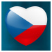Česká vlajka srdce - Pure dámské triko