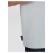 Ombre Clothing Zajímavé tričko s ozdobnou kapsou světle šedé V10 TSPT-0154