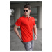 Madmext Red Polo-Collar Men's T-Shirt 5116