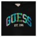 Guess LS HOODED ACTIVE TOP Černá