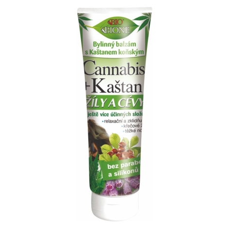 BIO BIONE Cannabis + Kaštan Žíly a cévy bylinný balzám 200 ml Bione Cosmetics