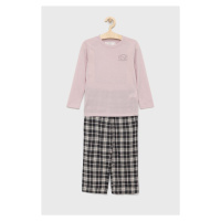 Dětské pyžamo Abercrombie & Fitch růžová barva