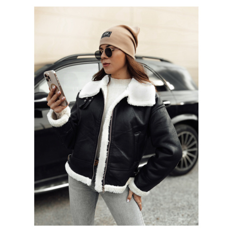 Dámská bunda FURBLAZE kožená s kožíškem TY4730 DStreet