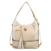 Luxusní kabelko-batoh Laura B. Clensy, béžová