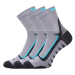 VOXX® ponožky Kryptox šedá-tyrkys 3 pár 111204