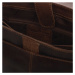 Greenwood Pánská kožená taška přes rameno Farao hnědá melír