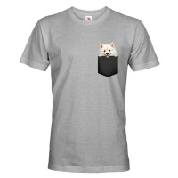 Pánské tričko Americký eskimácky pes v kapsičce - kvalitní tisk a rychlé dodání