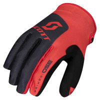 SCOTT 350 TRACK rukavice černá/červená