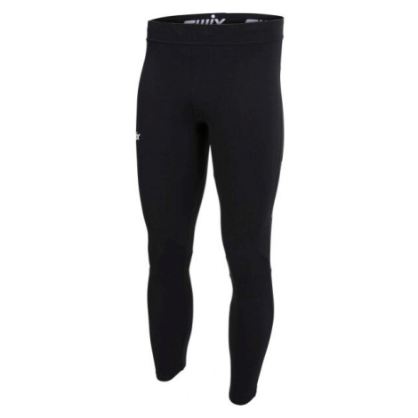 Swix FOCUS WARM TIGHTS Pánské prodyšné a hřejivé elastické kalhoty, černá, velikost