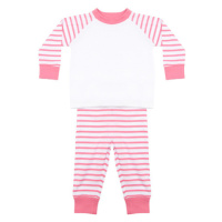 Larkwood Dětské pyžamo LW072 Pink Stripe
