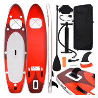 SHUMEE Nafukovací SUP paddleboard a příslušenství 360 × 81 × 10 cm, červený