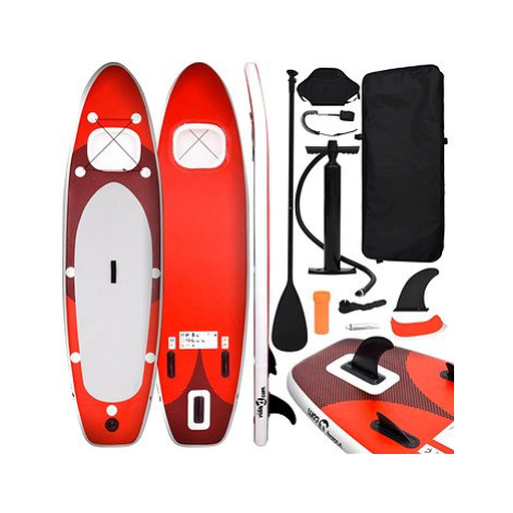SHUMEE Nafukovací SUP paddleboard a příslušenství 360 × 81 × 10 cm, červený