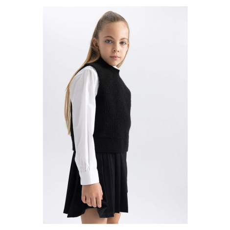 DEFACTO Girl Regular Fit Crew Neck Sweater Vest