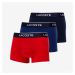 Boxerky LACOSTE Underwear Trunk 3-Pack Navy Blue/ Red/ Methylene