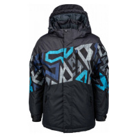 Lewro SANCHEZ Chlapecká snowboardová bunda, černá, velikost