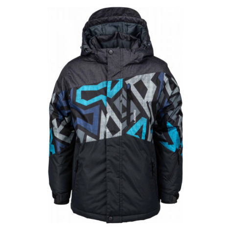 Lewro SANCHEZ Chlapecká snowboardová bunda, černá, veľkosť