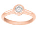 Brilio Půvabný prsten z růžového zlata se zirkonem SR042RAU