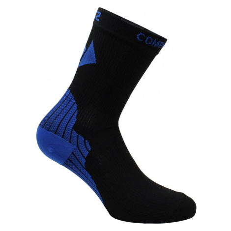 SIX2 Cyklistické ponožky klasické - ACTIVE - modrá/černá