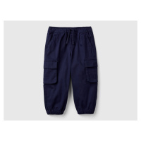 Benetton, Cargo Trousers With Drawstring