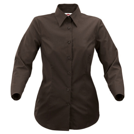 Cg Workwear Ferrara Dámská košile s 3/4 rukávem 00640-15 Chocolate