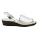 Arno Lola Canales 850 stříbrné dámské sandály Stříbrná