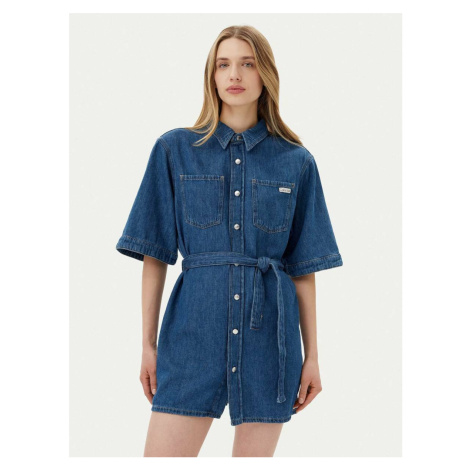 Calvin Klein dámské modré džínové šaty