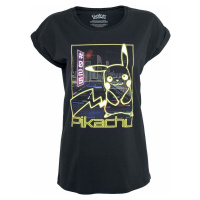 Pokémon Pikachu - Neon Dámské tričko černá