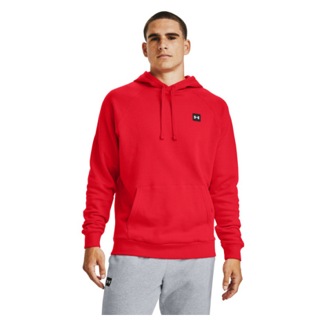 UNDER ARMOUR-UA Rival Fleece Hoodie-RED-1357092-600 Červená