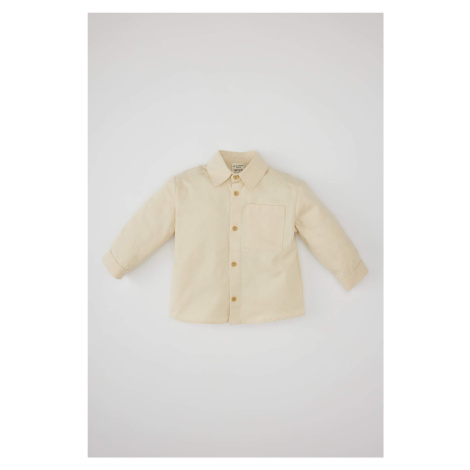DEFACTO Baby Boy Shirt Collar Gabardine Long Sleeve Shirt