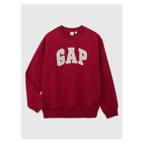 GAP HERITAGE Crewneck dámská mikina červená