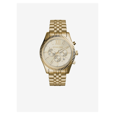 Zlaté unisex hodinky Michael Kors Lexington