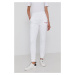 Kalhoty Karl Lagerfeld dámské, bílá barva, s aplikací