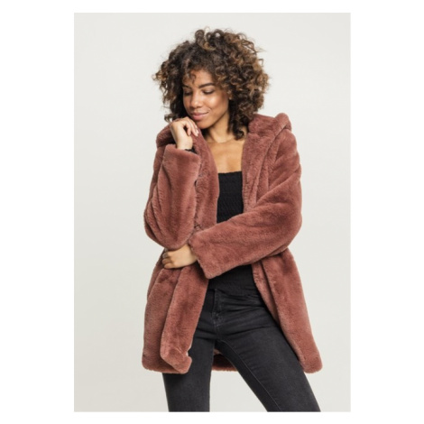 Urban Classics Ladies Hooded Teddy Coat 