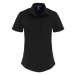 Premier Workwear Dámská bavlněná košile s krátkým rukávem PR346 Black