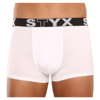 Pánské boxerky Styx sportovní guma bílé (G1061)
