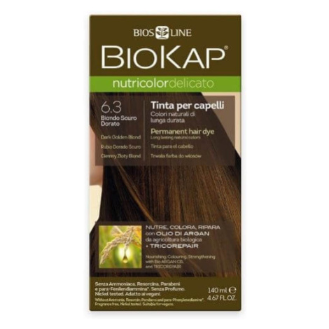 Biokap Nutricolor Delicato - Barva na vlasy 6.30 Blond zlatá tmavá 140 ml
