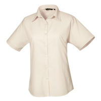 Premier Workwear Dámská košile s krátkým rukávem PR302 Natural -ca. Pantone 1205