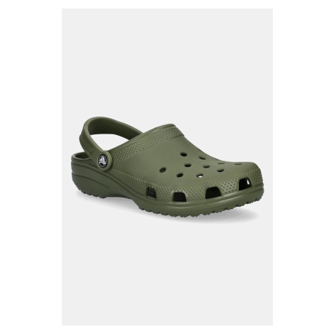 Pantofle Crocs Classic pánské, zelená barva, 10001