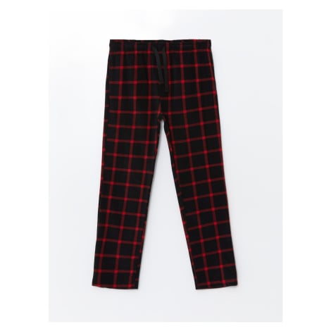 LC Waikiki Men's Standard Fit Plaid Fleece Pajama Bottom