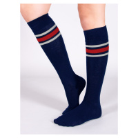 Yoclub Kids's Girl's Cotton Knee-high Socks SKA-0048G-AA00-003 Navy Blue