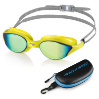 AQUA SPEED Unisex's Swimming Goggles Vortex Mirror&Case Pattern 38