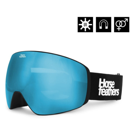 Horsefeathers Snowboardové brýle Scout - černá/mirror modrá