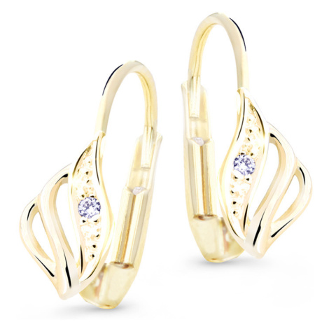 Cutie Diamonds Luxusní náušnice ze žlutého zlata s brilianty DZ8024-L-55-00-X-L1 Cutie Jewellery